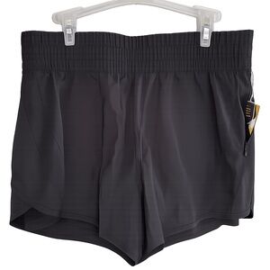 Avia Black Athletic Running Shorts with Elastic Waistband